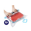 Home Master 24PCE Vacuum Storage Bags Small Re-Usable Space Saver 60 x 40cm