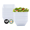 Home Master 48PCE Melamine Bowls Square Lightweight Durable Strong 20cm