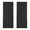 Artiss 2X Blockout Curtains Eyelet 240x230cm Black