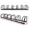 Weisshorn 6 Bike Stand Rack Bicycle Storage Floor Parking Holder Cycling Black