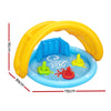 Bestway Kids Pool 115x89x76cm Inflatable Play Swimming Pools w/ Canopy 31L