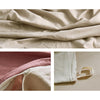 Cosy Club Quilt Cover Set Cotton Duvet Single Red Beige