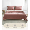 Cosy Club Sheet Set Cotton Sheets Double Vanilla Rhubarb