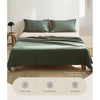 Cosy Club Sheet Set Cotton Sheets Queen Green Beige