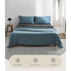 Cosy Club Sheet Set Cotton Sheets Single Blue Dark Blue