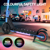 Electric Scooter 130W 16KM/H LED Light Folding Portable For Kids Teens Blue