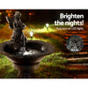 Gardeon Solar Water Feature with LED Lights Angel 94cm