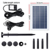 Gardeon Solar Pond Pump with Battery LED Lights 4.4FT