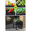 Greenfingers Garden Bed 40x40x23cm PP Planter Box Raised Container Growing Herb