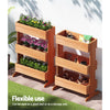 Greenfingers Garden Bed Elevated 69x39x106cm Wooden Planter Box Container Herb