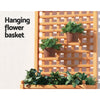 Greenfingers Garden Bed Wooden 64x35x115cm Planter Raised Box Container Trellis