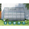 Greenfingers Greenhouse 3x1.27x2.13M Lean-to Aluminium Polycarbonate Green House Garden Shed