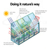 Greenfingers Greenhouse 3x1.27x2.13M Lean-to Aluminium Polycarbonate Green House Garden Shed