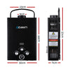 Devanti Portable Gas Water Heater 8L/Min LPG System Black