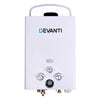 Devanti Portable Gas Water Heater 8LPM Outdoor Camping Shower White