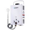 Devanti Portable Gas Hot Water Heater Outdoor Camping Shower 12V Pump White