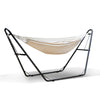 Gardeon Hammock Bed with Steel Frame Stand - Cream