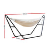 Gardeon Hammock Bed with Steel Frame Stand - Cream