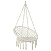 Gardeon Hammock Chair Outdoor Hanging Macrame Cotton Indoor Cream