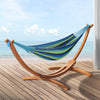 Gardeon Hammock Bed Outdoor Camping Timber Hammock Wooden Stand