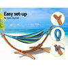 Gardeon Hammock Bed Outdoor Camping Timber Hammock Wooden Stand