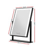 Embellir Makeup Mirror 25x30cm with Led light Lighted Standing Mirrors Black