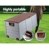 Gardeon Outdoor Storage Box 290L Lockable Organiser Garden Deck Shed Tool Brown