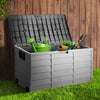 Gardeon Outdoor Storage Box 290L Lockable Organiser Garden Deck Shed Tool Black