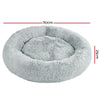 i.Pet Pet Bed Dog Cat 110cm Calming Extra Large Soft Plush Light Grey