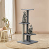 i.Pet Cat Tree 124cm Scratching Post Tower Scratcher Trees Wood Condo Board