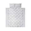 Giselle Quilt Cover Set Diamond Pinch Grey - King