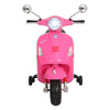 Kids Electric Ride On Car Motorcycle Motorbike Vespa Licensed GTS Pink