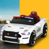 Rigo Kids Ride On Car Electric Patrol Police Cars Battery Powered Toys 12V White