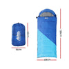 Weisshorn Sleeping Bag Kids Single 136cm Thermal Camping Hiking Blue