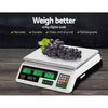 Emajin Scales Digital Kitchen 40KG Weighing Scales Platform Scales LCD White