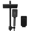 Cefito WELS 8'' Rain Shower Head Mixer Square Handheld High Pressure Wall Black