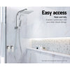 Cefito Shower Tap Bath Twin Taps Hot Cold Wall Basin Sink Vanity Brass Silver