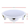 2 x 6" In Ceiling Speakers Home 80W Speaker Theatre Stereo Outdoor Multi Room