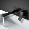 Cefito WELS Bathroom Tap Wall Square Black Basin Mixer Taps Vanity Brass Faucet