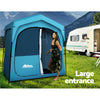 Weisshorn Pop Up Camping Shower Tent Portable Toilet Outdoor Change Room Blue