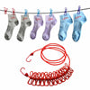 Travel Portable Clothesline 12 Clips Laundry Hanger Durable Rope Line