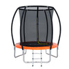 Everfit 6FT Trampoline for Kids w/ Ladder Enclosure Safety Net Rebounder Orange