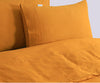 Elan Linen 100% Egyptian Cotton Vintage Washed 500TC Mustard Queen Quilt Cover Set