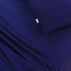 Elan Linen 100% Egyptian Cotton Vintage Washed 500TC Navy Blue Queen Bed Sheets Set