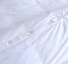 Elan Linen 100% Egyptian Cotton Vintage Washed 500TC White Single Quilt Cover Set