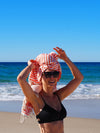 PORTSEA TURKISH COTTON TOWEL - CORAL