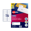 AVERY Laser Label QP L7162 16Up Pack of 100