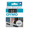 DYMO White on Black 12mmx7m Tape