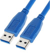 ASTROTEK USB 3.0 Cable 2m - Type A Male to Type A Male Blue Colour