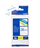 Genuine Brother TZe-263 Labelling Tape Cassette  Blue on White, 36mm wide, 8m long Compatible with a wide range of Brothers P-touch printers
